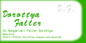 dorottya faller business card